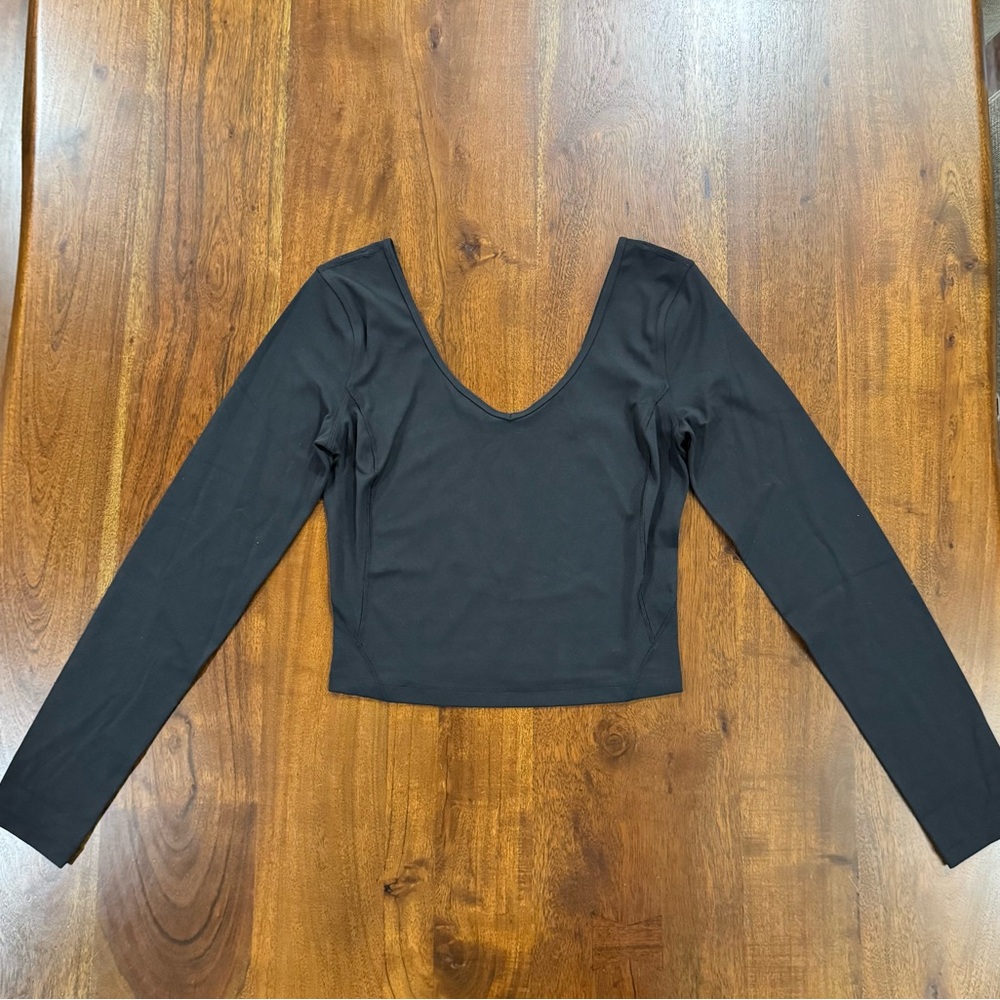 Lululemon Athletica Black Crop Top